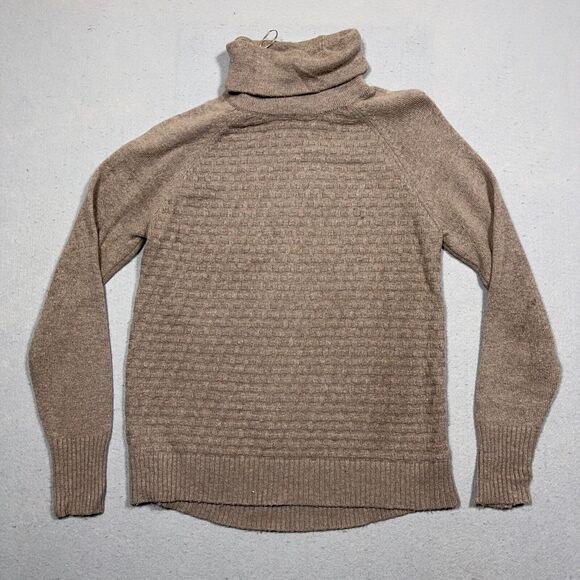 C&C California Sweater Womens Size Large Tan Wool Blend Turtleneck‎ Pullover - Picture 1 of 9